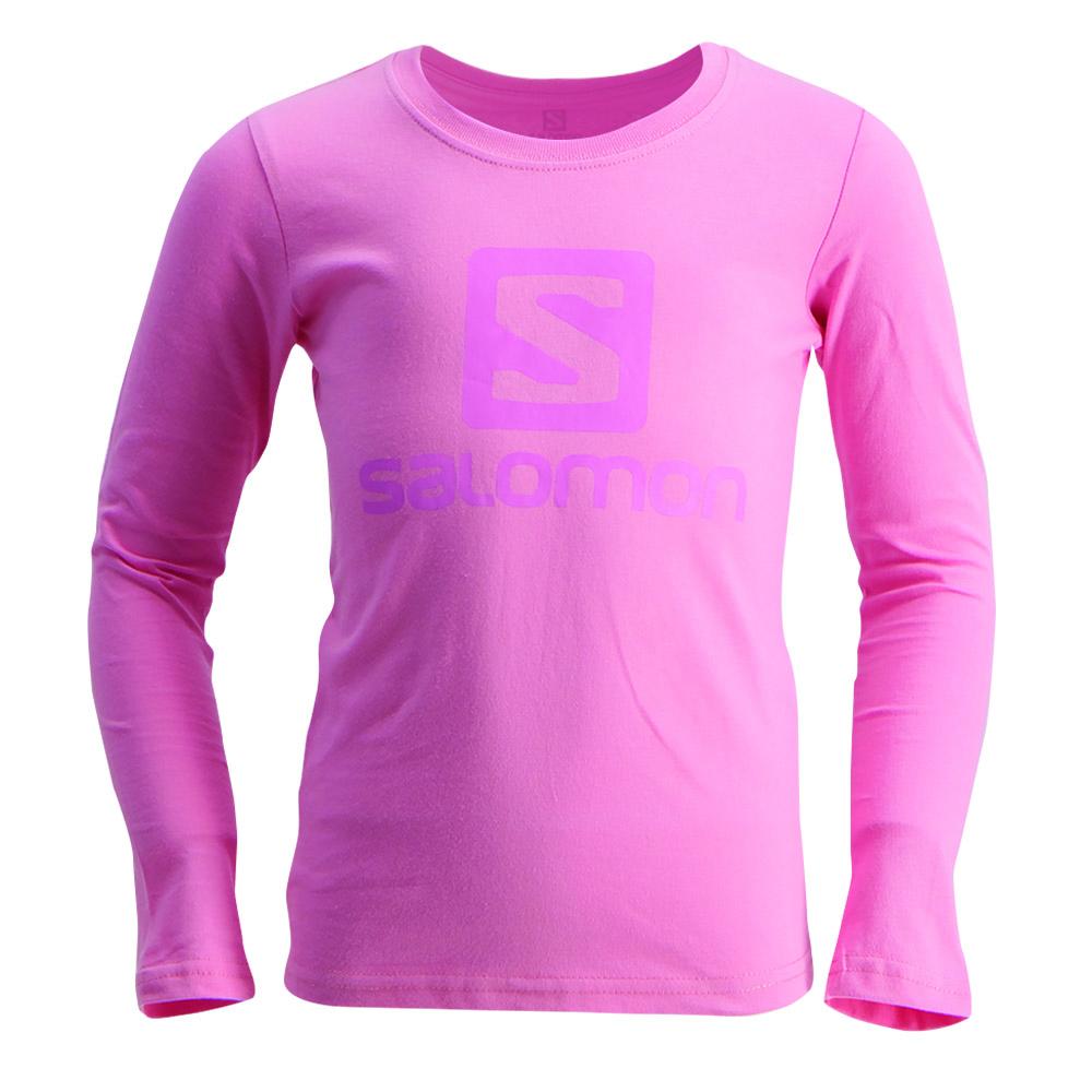 SALOMON WARRIOR LS G Philippines - Kids' Tee Shirt - Pink | 687925-FQW